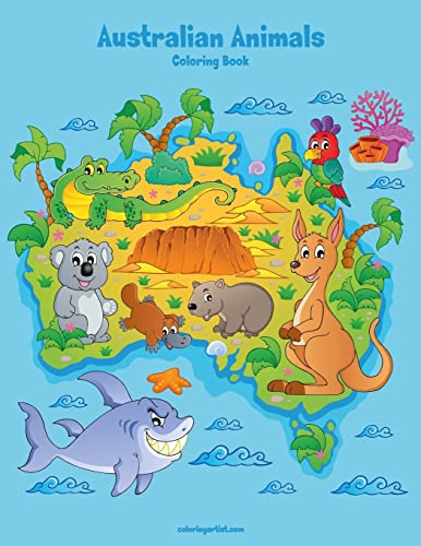 Australian Animals Coloring Book 1 von CREATESPACE