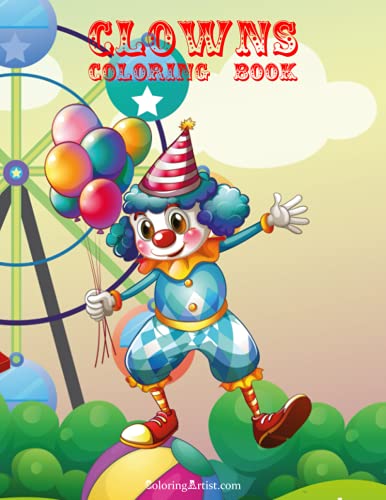 Clowns Coloring Book 1