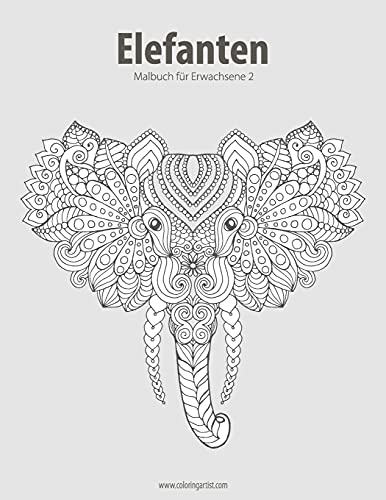Elefanten-Malbuch für Erwachsene 2 Elefanten-Malbuch für Erwachsene 2
