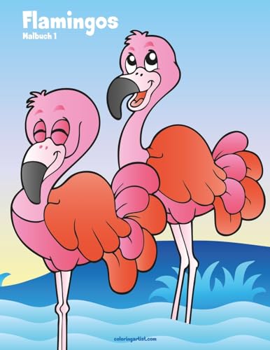 Flamingos-Malbuch 1