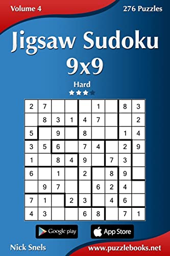 Jigsaw Sudoku 9x9 - Hard - Volume 4 - 276 Puzzles