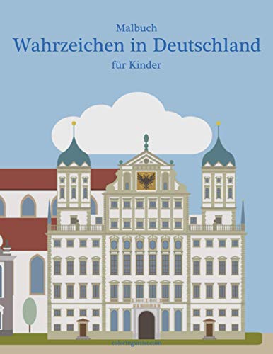 Malbuch Wahrzeichen in Deutschland für Kinder