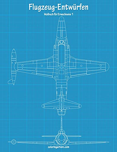 Malbuch mit Flugzeug-Entwürfen für Erwachsene 1 Malbuch mit Flugzeug-Entwürfen für Erwachsene 1