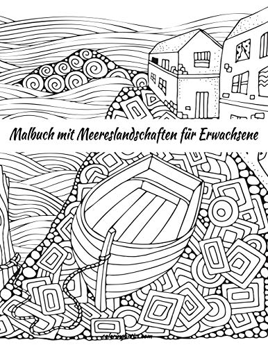 Malbuch mit Meereslandschaften für Erwachsene Malbuch mit Meereslandschaften für Erwachsene