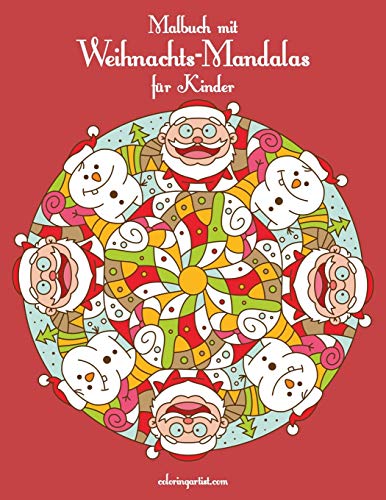 Malbuch mit Weihnachts-Mandalas für Kinder Malbuch mit Weihnachts-Mandalas für Kinder