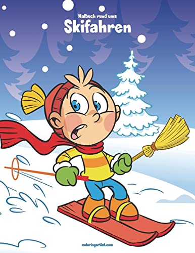 Malbuch rund ums Skifahren 1 Malbuch rund ums Skifahren 1