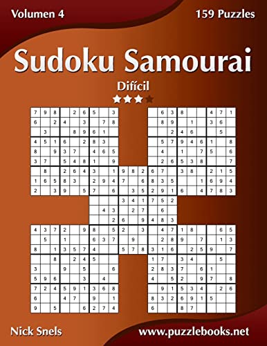 Sudoku Samurai - Difícil - Volumen 4 - 159 Puzzles Sudoku Samurai - Difícil - Volumen 4 - 159 Puzzles