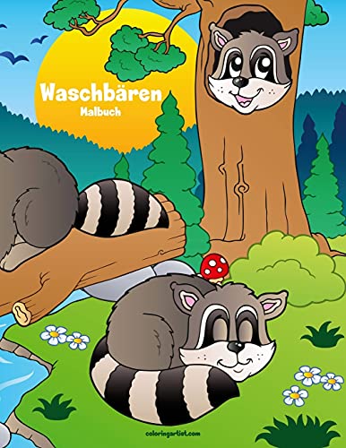 Waschbären-Malbuch 1 Waschbären-Malbuch 1