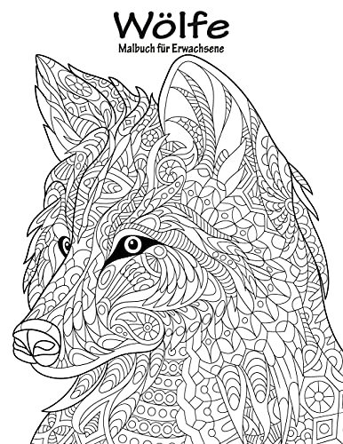 Wölfe-Malbuch für Erwachsene 1