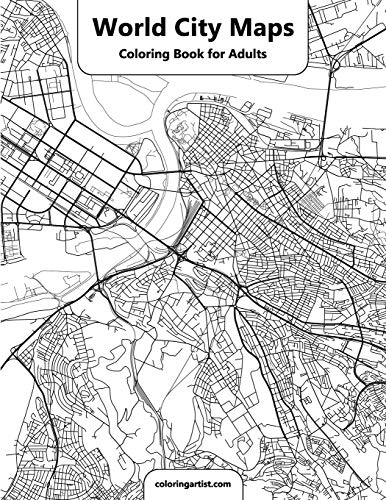 World City Maps Coloring Book for Adult von Independently Published