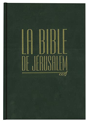 Bible Jérusalem - Format compact, reliure rigide verte