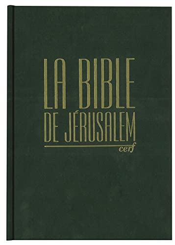 Bible Jérusalem: Format compact, reliure rigide verte