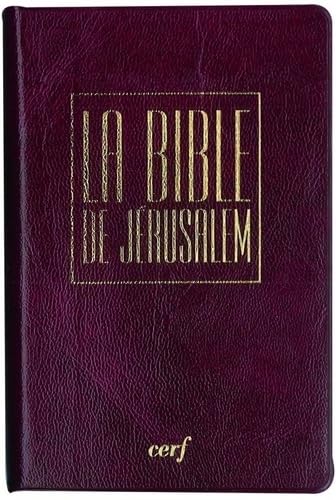 Bible Jérusalem: Reliure souple, PVC bordeaux, étui, édition poche