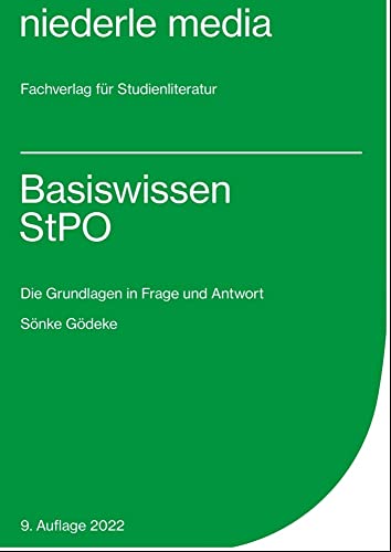 Basiswissen StPO: Die Grundlagen in Frage und Antwort von Niederle, Jan Media