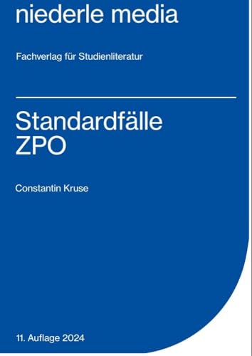 Standardfälle ZPO 2024 von Niederle, Jan Media