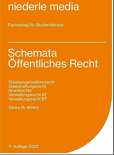 Schemata Öffentliches Recht - Karteikarten - 2023: 63 Karteikarten mit Schemata aus dem Staatsorganisationsrecht, Staatshaftungsrecht, Verwaltungsrecht AT, Verwaltungsrecht BT und zu den Grundrechten von Niederle, Jan Media