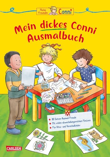 Conni Gelbe Reihe (Beschäftigungsbuch): Mein dickes Conni-Ausmalbuch: Tolle Ausmalbilder für Conni-Fans ab 5 Jahren
