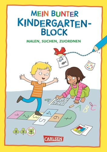Rätseln für Kita-Kinder: Mein bunter Kindergarten-Block: Malen, suchen, zuordnen: Rätseln und malen für Kindergartenkinder ab 4 Jahren Rätseln für Kita-Kinder: Mein bunter Kindergarten-Block: Malen, suchen, zuordnen: Rätseln und malen für Kindergartenkinder ab 4 Jahren von Carlsen