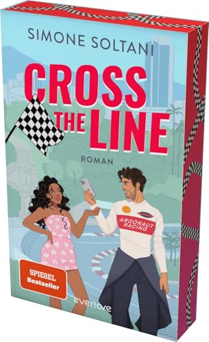 Cross the Line – Auf der Rennstrecke kämpft er um den Sieg, im Leben um ihr Herz (Racing Hearts 1): Roman | Mit limitiertem Farbschnitt | Wunderschöne ... mit Sunshine Charakteren (Willow & Dev) von everlove
