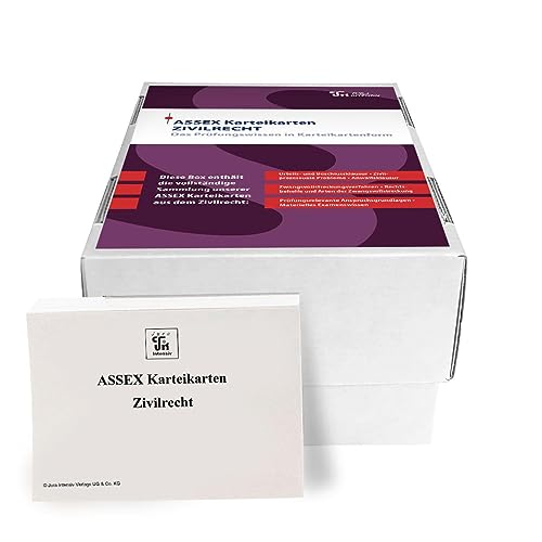 ASSEX Karteikarten Zivilrecht: Im Frage- und Antwortsystem aufgebaut (Assessor Karteikarten Zivilrecht) von Jura-Intensiv Verlag