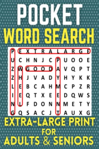 Pocket Word Search Extra Large Print: Only 4 x 6 inches Small Compact Size - Travel Friendly Puzzle Book for Adults and Seniors , With Answers At The Back von Independently published