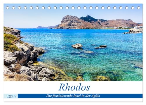 Rhodos - Die faszinierende Insel in der Ägäis (Tischkalender 2025 DIN A5 quer), CALVENDO Monatskalender