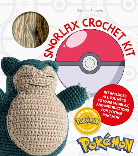PokéMon Crochet Snorlax Kit: Includes Materials to Make Snorlax and Instructions for 5 Other PokéMon