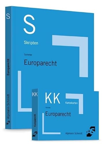 Bundle Sommer, Skript Europarecht + Sommer Karteikarten Europarecht Bundle Sommer, Skript Europarecht + Sommer Karteikarten Europarecht von Alpmann Schmidt