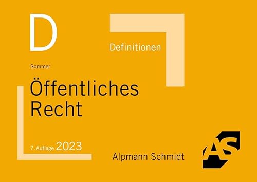 Definitionen Öffentliches Recht von Alpmann Schmidt Verlag