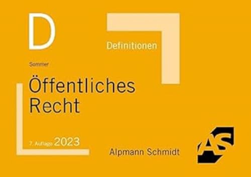 Definitionen Öffentliches Recht von Alpmann Schmidt Verlag