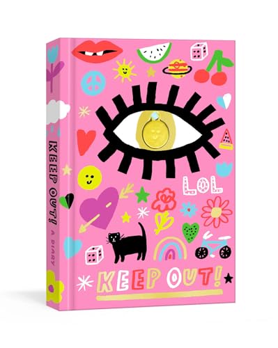 Keep Out!: A Nostalgic '90s Diary with Smiley Face Charm and Stickers