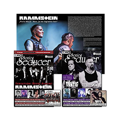 Bundle: Sonic Seducer 05-2017 mit Rammstein Titelstory + Sonic Seducer 06-2017: Insg. 16 S. exklusives Interview zum neuen Rammstein Album + 2 CDs, Bands: Depeche Mode, VNV Nation u.v.m.