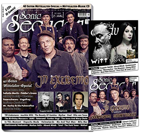 Sonic Seducer 04/2020: In Extremo-Titel + 40 Seiten Mittelalter-Special inkl. Mittelalter-Album + CHS217 mit insgesamt 35 Tracks, im Mag: Nightwish, ... mit extra CD + 35 Songs auf 2 CDs