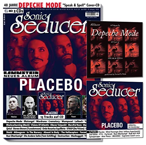 Sonic Seducer 04/2022, 2CDs: exkl. Depeche Mode „Speak & Spell”-Cover- CD, Placebo + Rammstein + Hocico + Wardruna + Faun + Blutengel + Laibach + Die ... Apokalyptischen Reiter + Forced To Mode von Thomas Vogel Media / Sonic Seducer