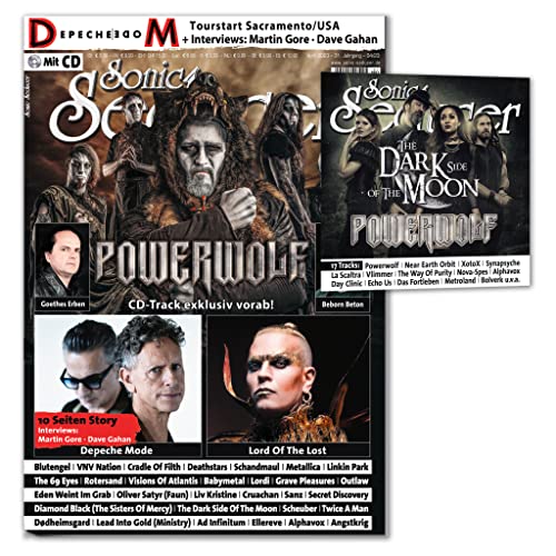 Sonic Seducer 04/2023 +CD: Powerwolf +Depeche Mode - 10 Seiten Interviews: Martin Gore & Dave Gahan & Live USA +Lord Of The Lost +VNV Nation +Goethes Erben +Blutengel +The 69 Eyes +Cradle Of Filth