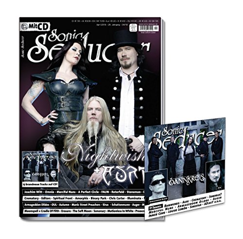 Sonic Seducer 04-2018 mit Nightwish & Auri Titelstory + CD mit 17 Tracks, Bands: Joachim Witt, Bannkreis, Crematory, Editors, Unheilig u.v.m.