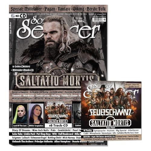 Sonic Seducer 05-2024 +CD +Mittelalter-Special: Saltatio Mortis +Within Temptation +Lord Of The Lost +Project Pitchfork +Feuerschwanz +Gothminister ... + Diary Of Dreams + Pearl Jam + Pet Shop Boys von Thomas Vogel Media