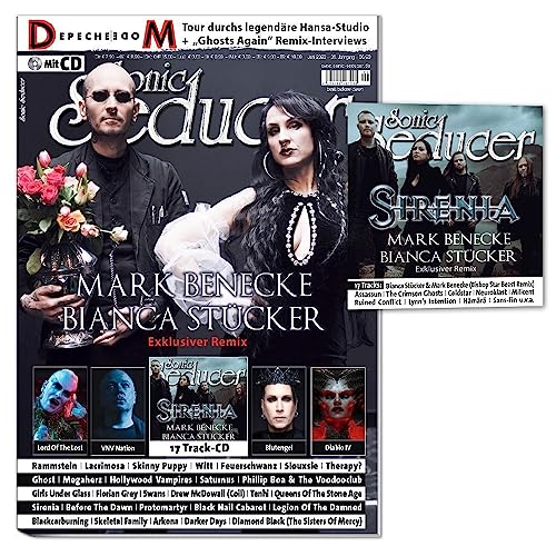 Sonic Seducer 06/2023 + CD: Mark Benecke & Bianca Stücker (exkl. Remix) + Depeche Mode + Blutengel + VNV Nation + Lord Of The Lost + Hollywood Vampires + Rammstein + Lacrimosa + Witt von Goodmi