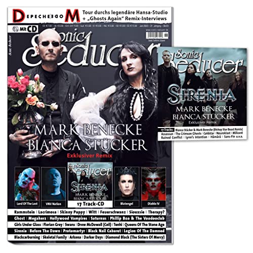 Sonic Seducer 06/2023 + CD: Mark Benecke & Bianca Stücker (exkl. Remix) + Depeche Mode + Blutengel + VNV Nation + Lord Of The Lost + Hollywood Vampires + Rammstein + Lacrimosa + Witt
