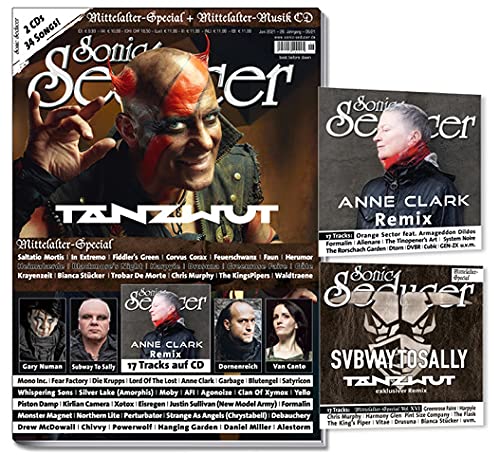 Sonic Seducer 06/2021, 2CDs mit 34 Songs: Tanzwut mit exkl. CD-Track + Mittelalter-Rock-Special: Gary Numan, Dornenreich, Lord Of The Lost, Moby, Die ... Die Krupps, Daniel Miller, Gareth Jones uvm. Sonic Seducer 06/2021, 2CDs mit 34 Songs: Tanzwut mit exkl. CD-Track + Mittelalter-Rock-Special: Gary Numan, Dornenreich, Lord Of The Lost, Moby, Die ... Die Krupps, Daniel Miller, Gareth Jones uvm.
