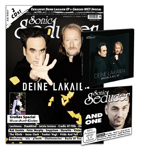 Sonic Seducer 07/08-14 mit Deine Lakaien-Titelstory + 2 CDs, darunter eine exkl. 3-Track EP von Deine Lakaien mit dem Song Farewell + 20 Seiten ... Lacrimosa, Cradle Of Filth, Eluveitie u.v.m. Sonic Seducer 07/08-14 mit Deine Lakaien-Titelstory + 2 CDs, darunter eine exkl. 3-Track EP von Deine Lakaien mit dem Song Farewell + 20 Seiten ... Lacrimosa, Cradle Of Filth, Eluveitie u.v.m.