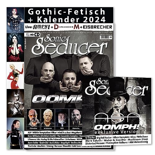 Sonic Seducer 09/2023 + Gothic-Fetisch-Kalender 2024 + CD: OOMPH! (exklusiver Track!) + ASP + In Extremo + Joachim Witt + Depeche Mode + 30 Seconds To ... + Within Temptation + Amphi Festival 2023
