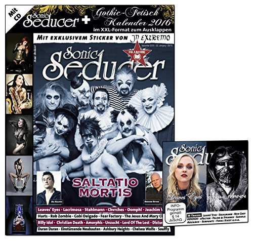 Sonic Seducer 09-2015 inkl. Gothic-Fetisch Kalender 2016 im XXL-Format + exkl. Sticker von In Extremo + CD mit über 80 Min. Spielzeit, Bands: Saltatio Mortis (Titel), Die Krupps, Oomph! u.v.m. von Thomas Vogel Media