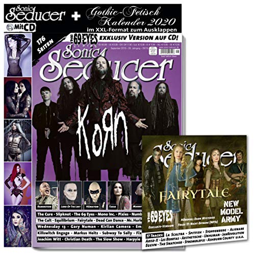 Sonic Seducer 09-2019 + Korn Titelstory + Gothic-Fetisch Kalender 2020 + 17-Track-CD mit New Model Army und exklusiver Song-Version von The 69 Eyes: ... mit exklusiver Song-Version von The 69 Eyes Sonic Seducer 09-2019 + Korn Titelstory + Gothic-Fetisch Kalender 2020 + 17-Track-CD mit New Model Army und exklusiver Song-Version von The 69 Eyes: ... mit exklusiver Song-Version von The 69 Eyes