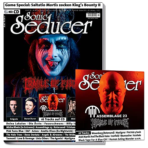 Sonic Seducer 10/2021 + Cradle Of Filth + Emigrate + Duran Duran + Winter + Assemblage 23 + DAF + Ministry + Billy Idol + Loreena McKennitt + Saltatio ... + Saltatio Mortis + Die Ärzte + 16 Track CD Sonic Seducer 10/2021 + Cradle Of Filth + Emigrate + Duran Duran + Winter + Assemblage 23 + DAF + Ministry + Billy Idol + Loreena McKennitt + Saltatio ... + Saltatio Mortis + Die Ärzte + 16 Track CD von Thomas Vogel Media