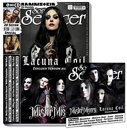 Sonic Seducer 10-2019 + Lacuna Coil & Mister Misery Titelstories + 20 Seiten M'era Luna Special + Rammstein "Die Skandale", Marilyn Manson, ... Special und 16-Track-CD mit teils exkl. Songs von Vogel, Thomas Media
