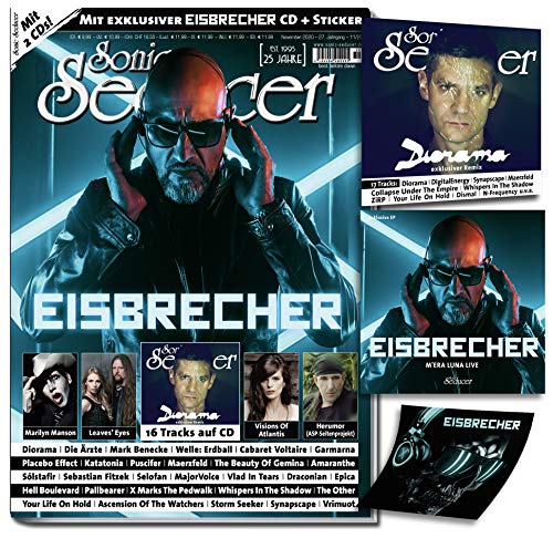 Sonic Seducer 11/2020: mit exkl. 4-Track-EP-CD von Eisbrecher + Sticker + 17 Track-CD, im Mag: Diorama, Leaves Eyes, ASP, Marilyn Manson, Visions Of ... Of Atlantis, Die Ärzte, Welle: Erdball u.v.m. Sonic Seducer 11/2020: mit exkl. 4-Track-EP-CD von Eisbrecher + Sticker + 17 Track-CD, im Mag: Diorama, Leaves Eyes, ASP, Marilyn Manson, Visions Of ... Of Atlantis, Die Ärzte, Welle: Erdball u.v.m. von Vogel, Thomas Media