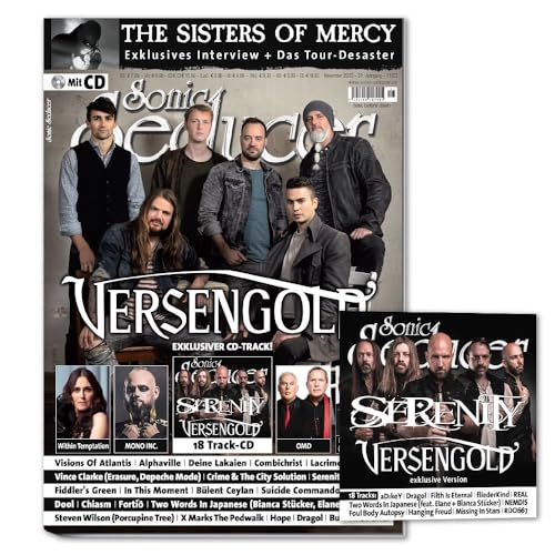 Sonic Seducer 11/2023 + CD: Versengold + Sisters Of Mercy 5 S. exkl. Interview + OMD + Within Temptation + Mono Inc. + Vince Clarke (Depeche Mode, ... x Budgie (The Cure, Siouxsie) + Lacrimosa von Vogel, Thomas Media