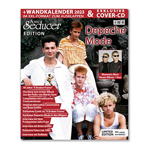 Sonic Seducer Sonderedition Depeche Mode inkl. XXL-Wandkalender 2023 + „A Broken Frame“ Cover-CD perf. by Remode– limitiert auf 999 Exemplare von Thomas Vogel Media