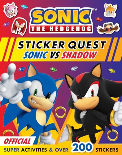 Sonic the Hedgehog Sticker Quest: Sonic vs Shadow: Sticker Activity Book packed with puzzles and over 200 stickers! Perfect for fans of the games, movies and TV shows von Farshore